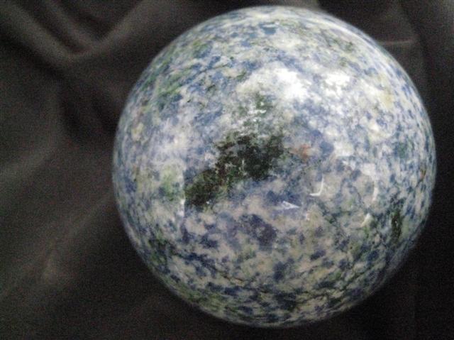 Blue Quartz Sphere, Peace, Expression, 1210